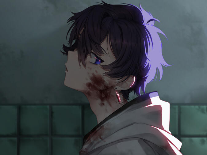 Bust-up illustration for @shxtou