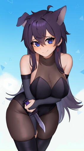 Thigh-up illustration for @shxtou