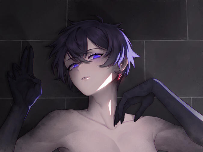 Bust-up illustration for @shxtou