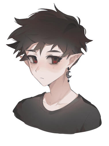 Colored sketch - self-portrait